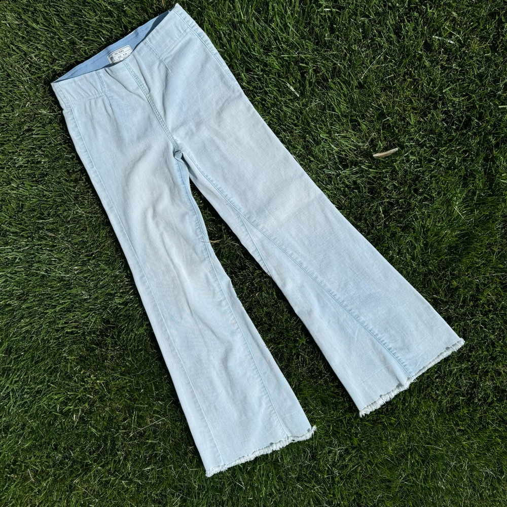 Free People Sky Blue Denim Pants